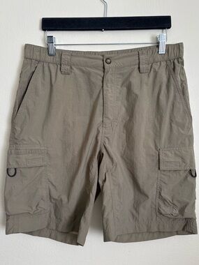 The North Face Cargo Shorts 100% Nylon Sz M Ins 9.5”Stowable Hike Climb Gorpcore